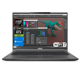 MSI Creator 16 16" Traditional Laptop AMD Ryzen AI 9 32GB RAM NVIDIA GeForce RTX 4060 1TB SSD Storage Windows 11 Home 240Hz - Grey
